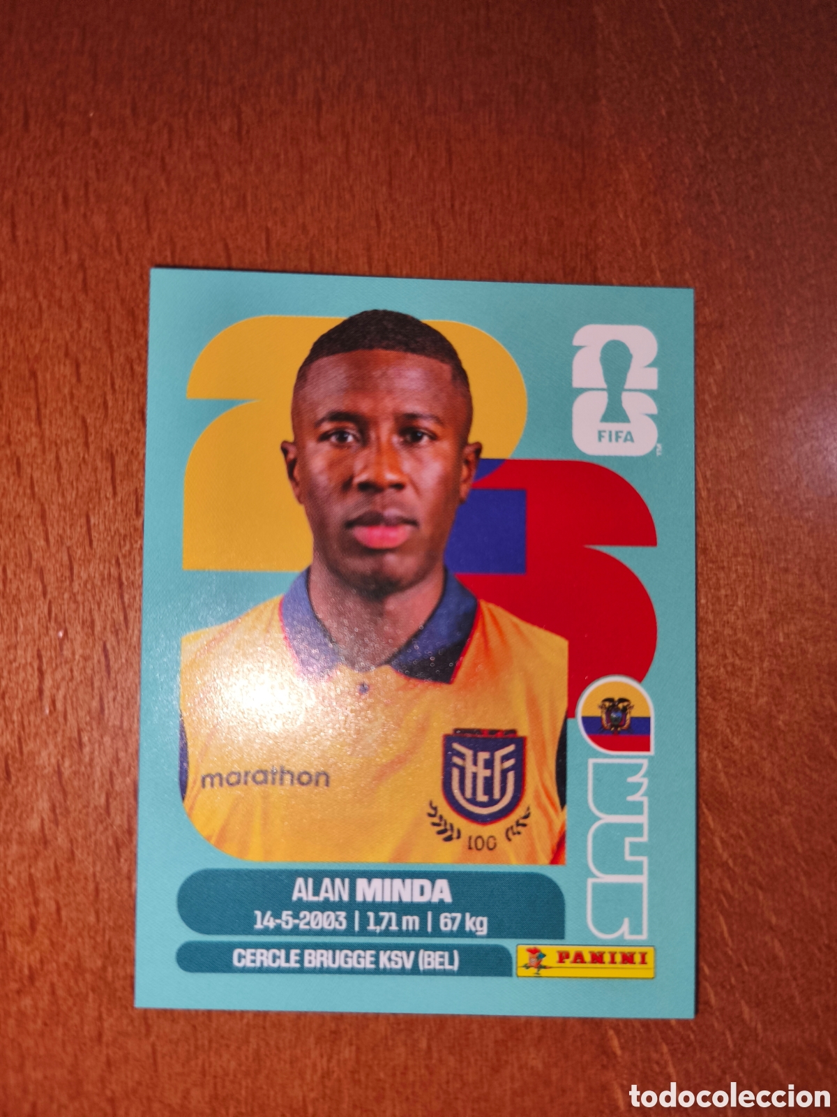 Cromos de F&uacute;tbol: ECU18 Alan Minda Fifa World Cup 2026 Ecuador