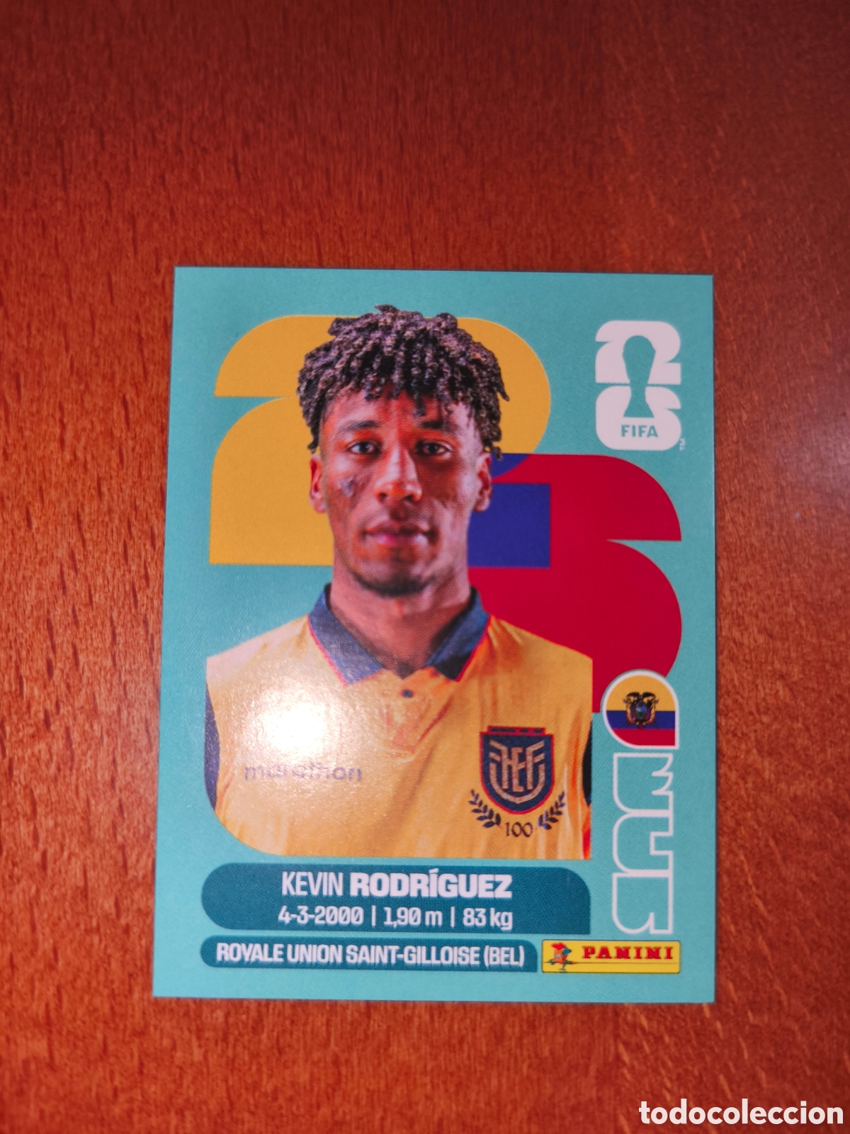Cromos de F&uacute;tbol: ECU19 Kevin Rodr&iacute;guez Fifa World Cup 2026 Ecuador