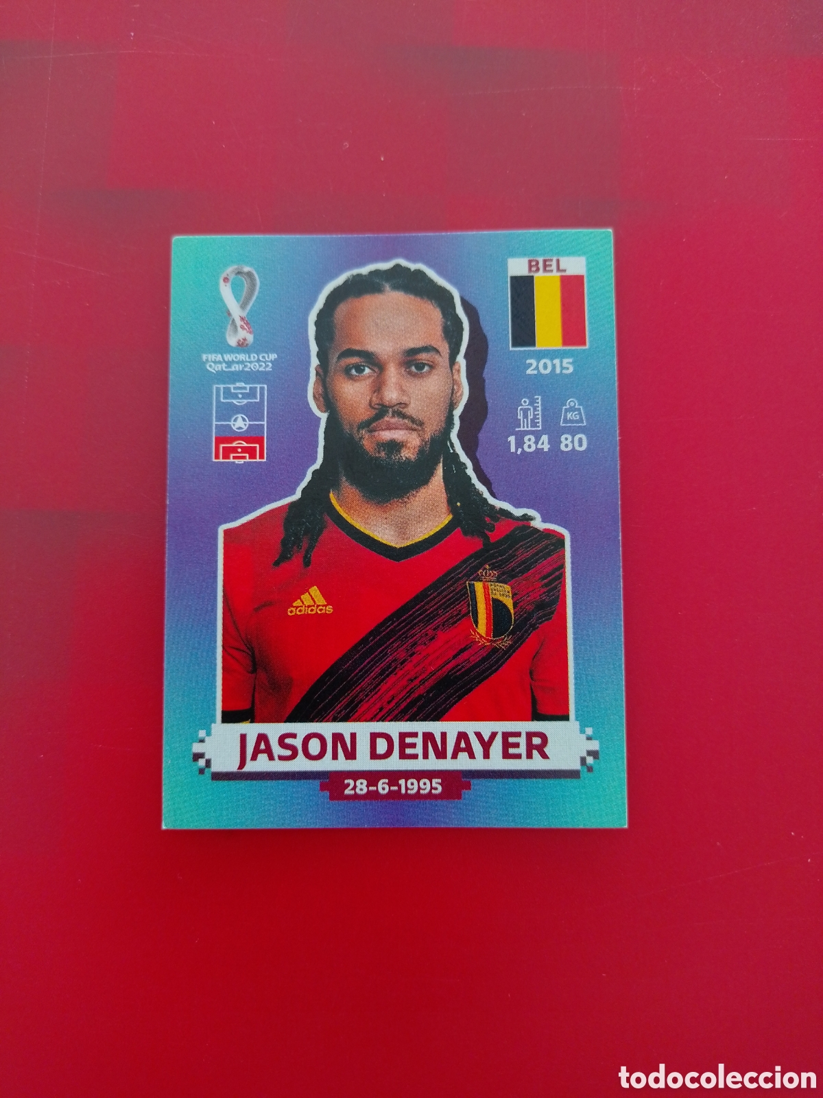 Cromos de F&uacute;tbol: CROMO NUMERO 7 JASON DENAYER BELGICA. MUNDIAL QATAR 2022. PANINI.