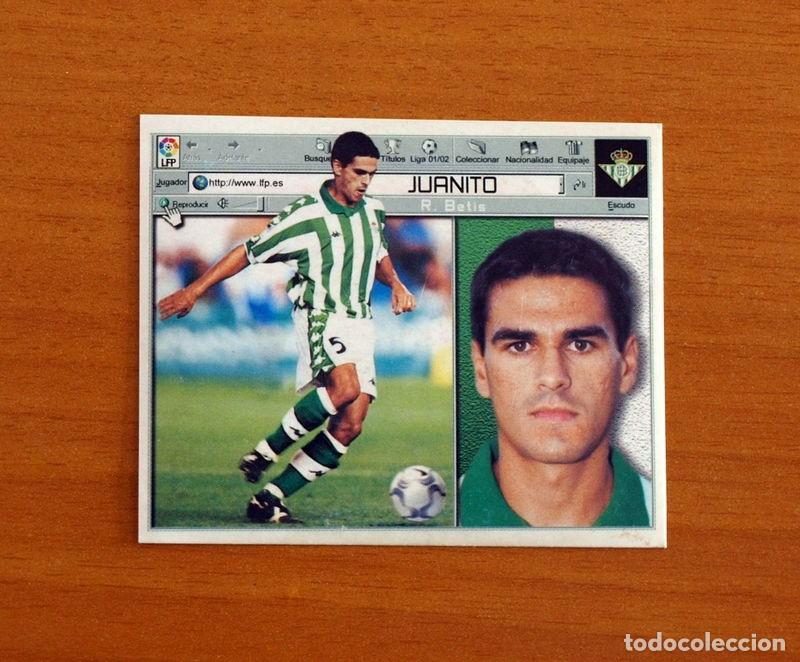 Cromos de F&uacute;tbol: Real Betis - Juanito - COLOCA - Ediciones Este Liga 2001-2002, 01-02 - Nunca Pegado