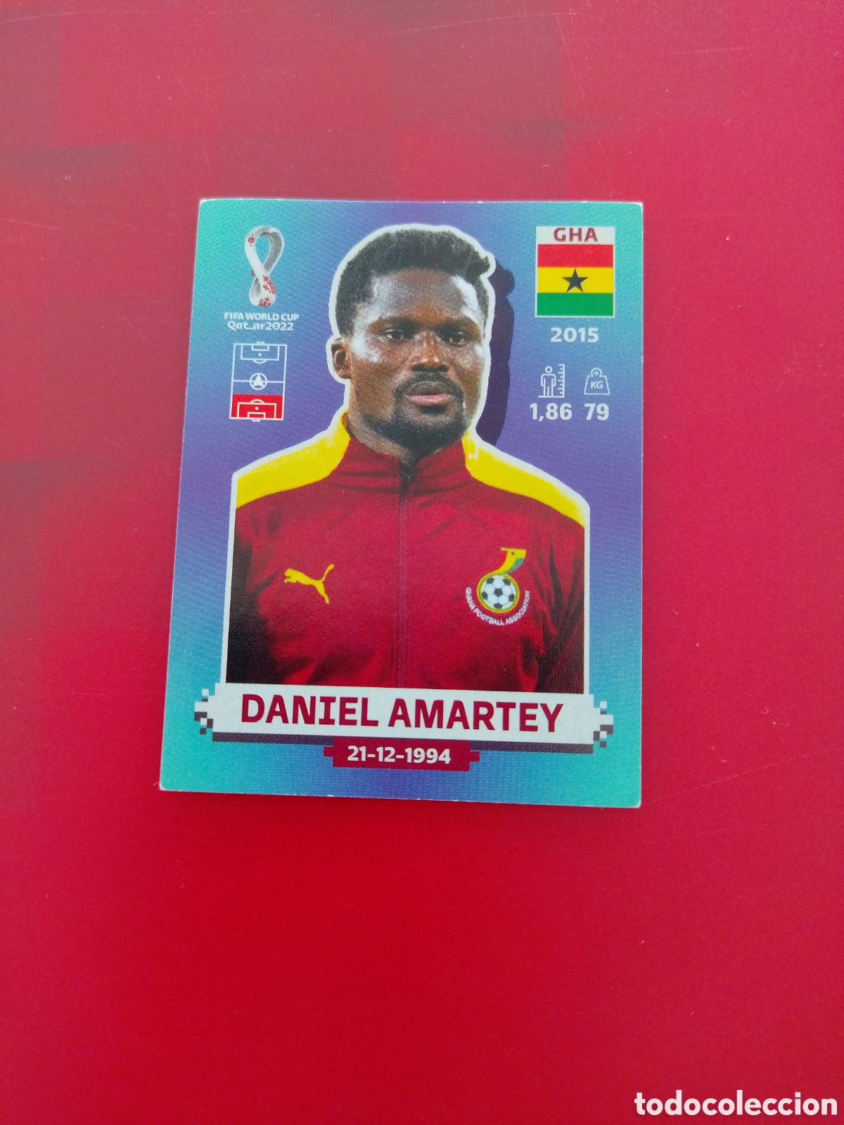 Cromos de F&uacute;tbol: CROMO NUMERO 5 DANIEL AMARTEY GHANA. MUNDIAL QATAR 2022. PANINI.