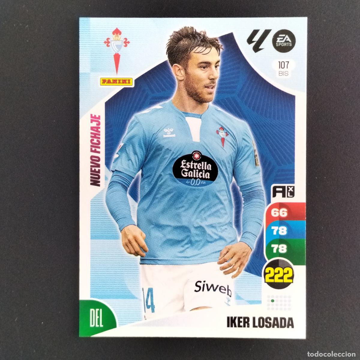 Cromos de F&uacute;tbol: 107 BIS IKER LOSADA NUEVO FICHAJE CELTA VIGO CROMOS ADRENALYN XL LALIGA CARD 2024 2025 24 25 PANINI
