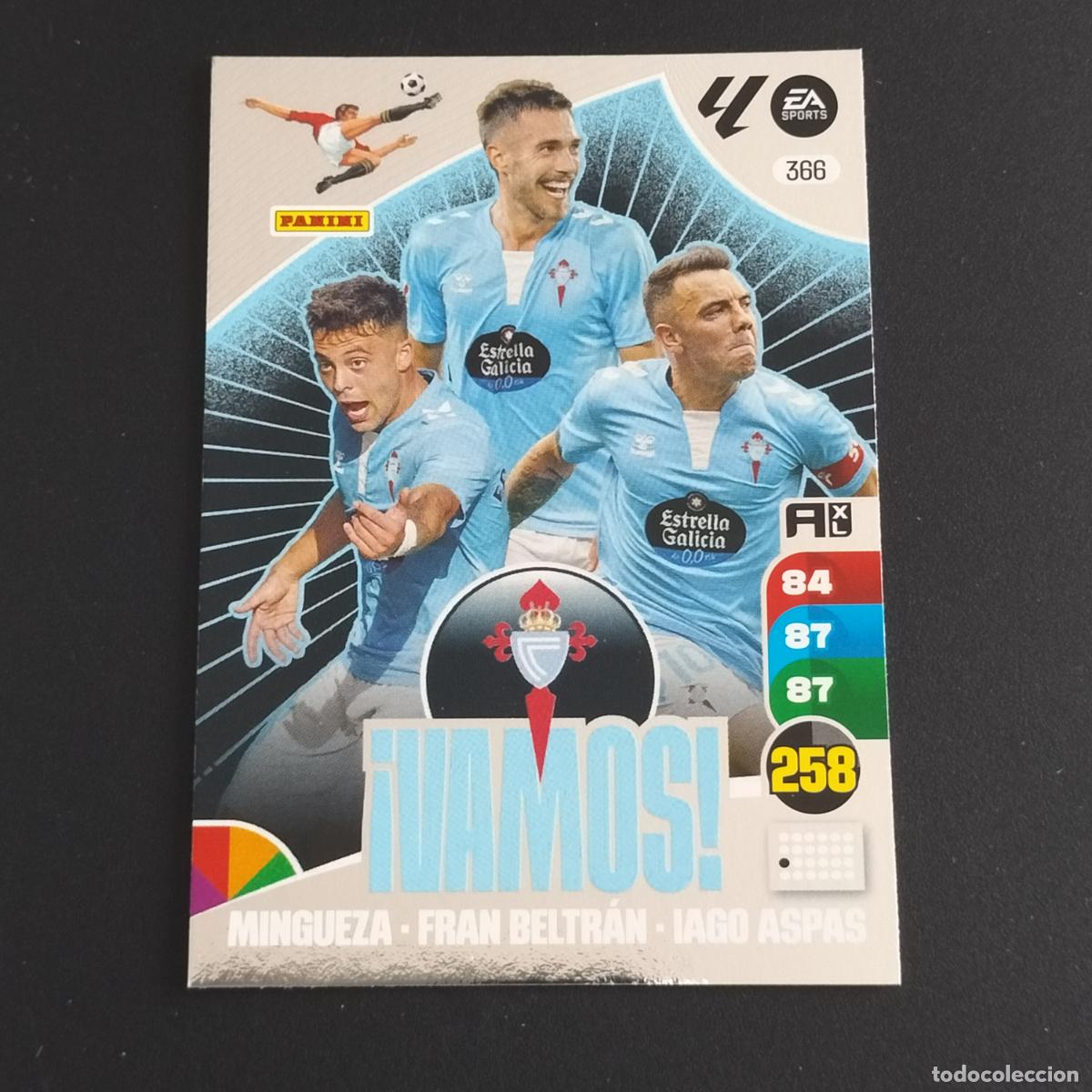 Cromos de F&uacute;tbol: 366 VAMOS IAGO ASPAS MINGUEZA BELTRAN CELTA VIGO ADRENALYN XL LALIGA CARD 2024 2025 24 25 PANINI