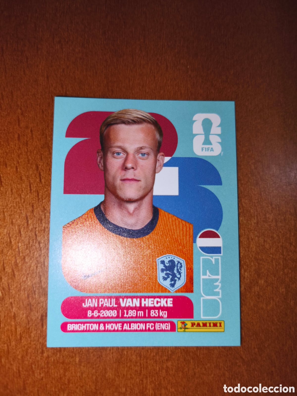 Cromos de F&uacute;tbol: NED9 Jan Paul Van Hecke Fifa World Cup 2026 Holanda Pa&iacute;ses Bajos