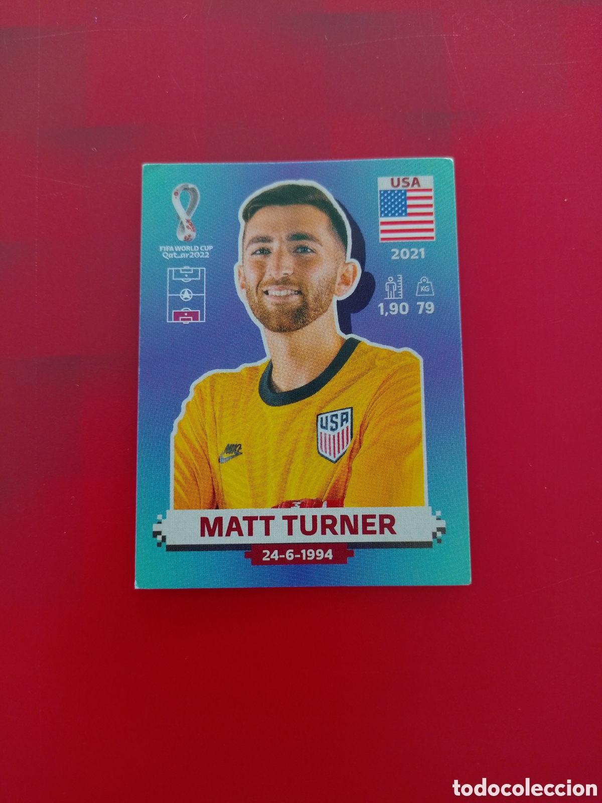 Cromos de F&uacute;tbol: CROMO NUMERO 3 MATT TURNER USA. MUNDIAL QATAR 2022. PANINI.