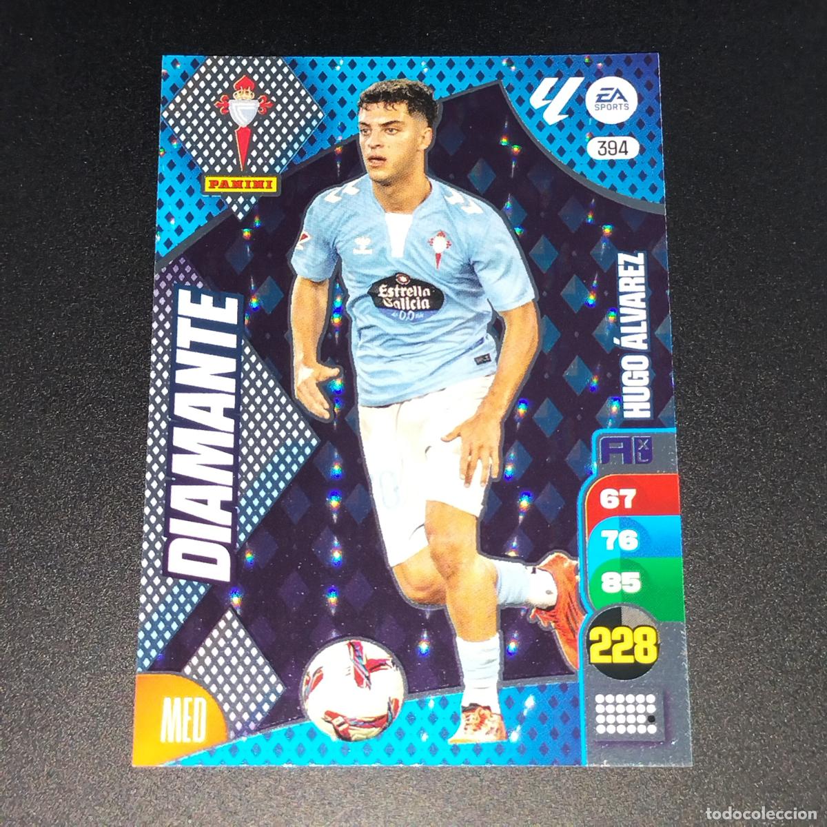 Cromos de F&uacute;tbol: 394 HUGO ALVAREZ DIAMANTE CELTA VIGO CROMOS ADRENALYN XL LALIGA CARD 2024 2025 24 25 PANINI
