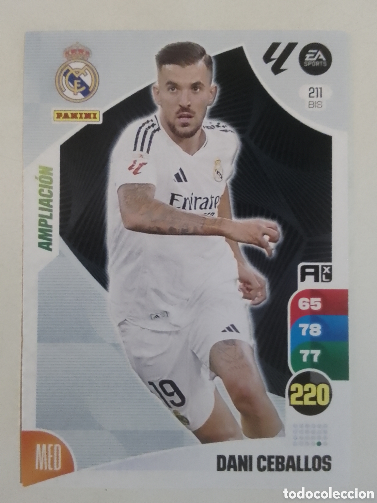 Cromos de F&uacute;tbol: Adrenalyn XL 2024-25 n&deg; 211 BIS Dani Ceballos &bull; Real Madrid. AMPLIACI&Oacute;N.