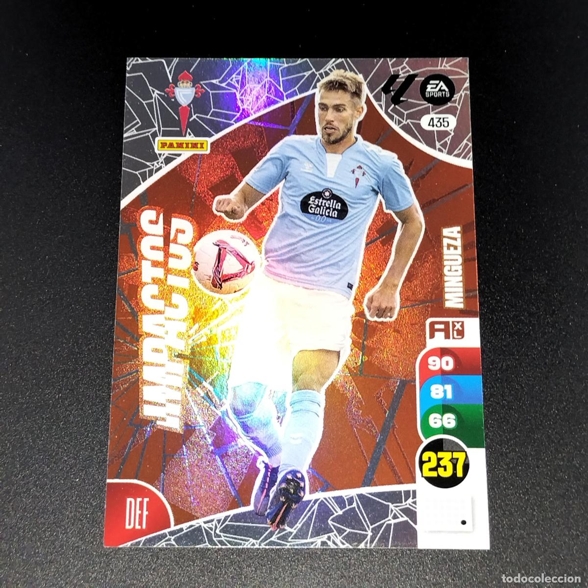Cromos de F&uacute;tbol: 435 MINGUEZA IMPACTOS CELTA VIGO CROMOS ADRENALYN XL LALIGA CARD 2024 2025 24 25 PANINI