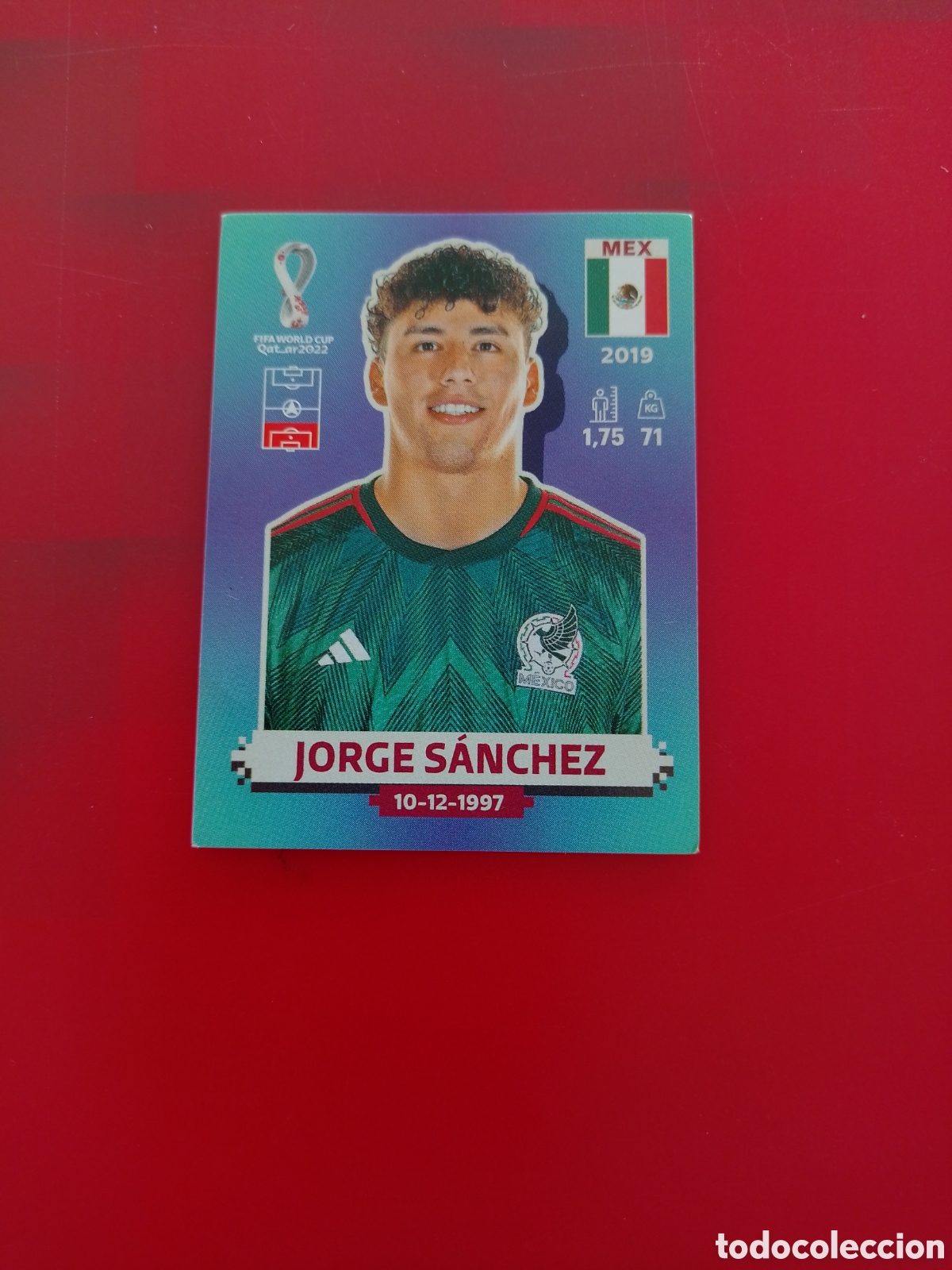 Cromos de F&uacute;tbol: CROMO NUMERO 10 JORGE S&Aacute;NCHEZ MEXICO. MUNDIAL QATAR 2022. PANINI.