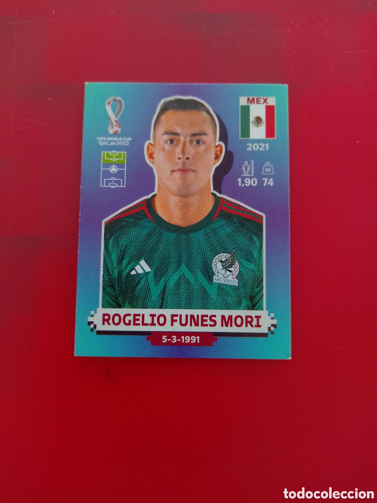 Cromos de F&uacute;tbol: CROMO NUMERO 18 ROGELIO FUNES MORI MEXICO. MUNDIAL QATAR 2022. PANINI.
