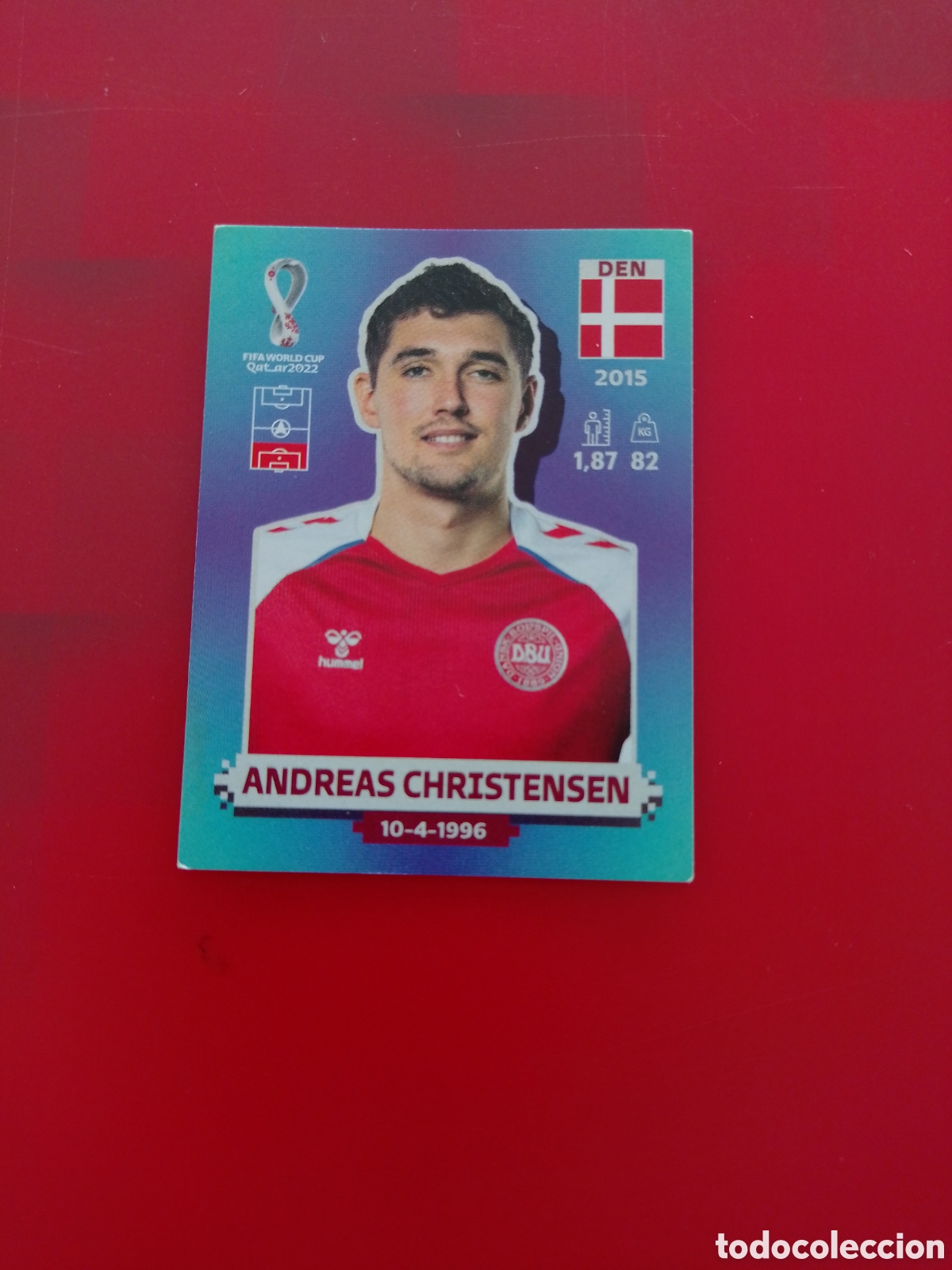 Cromos de F&uacute;tbol: CROMO NUMERO 5 ANDREAS CHRISTENSEN. MUNDIAL QATAR 2022. PANINI.