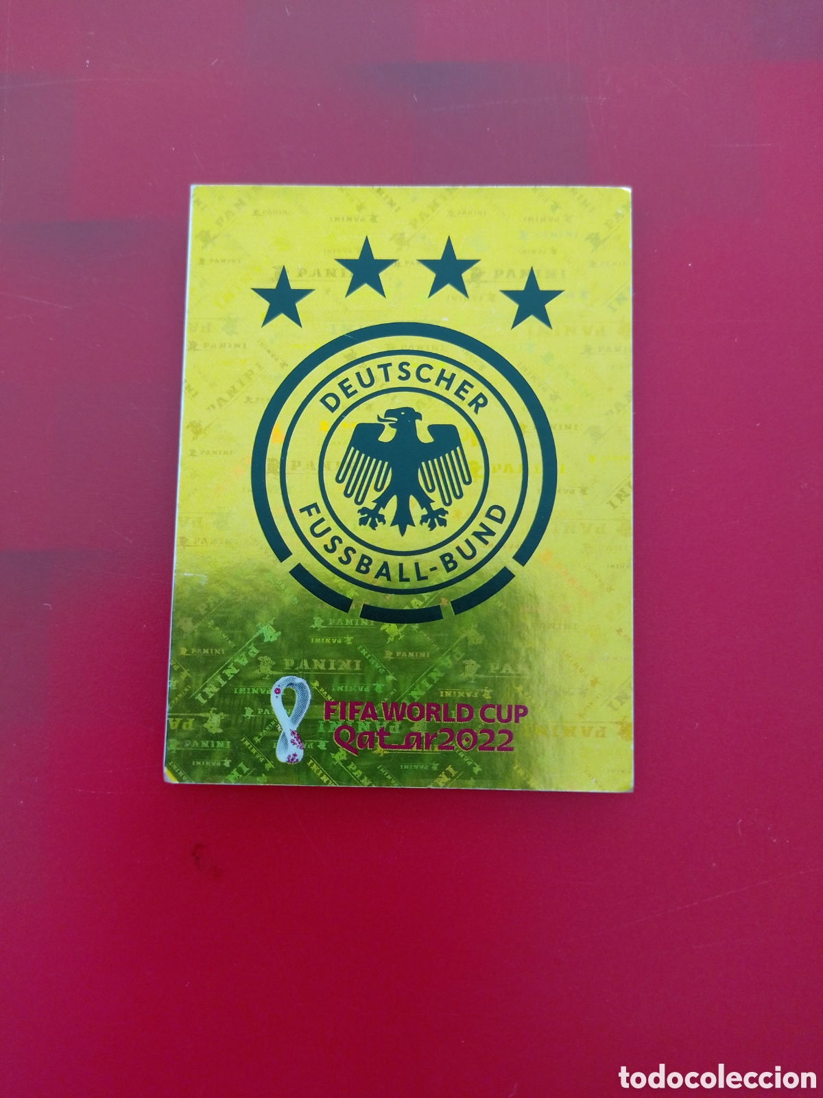 Cromos de F&uacute;tbol: CROMO NUMERO 2 ESCUDO ALEMANIA. MUNDIAL QATAR 2022. PANINI.