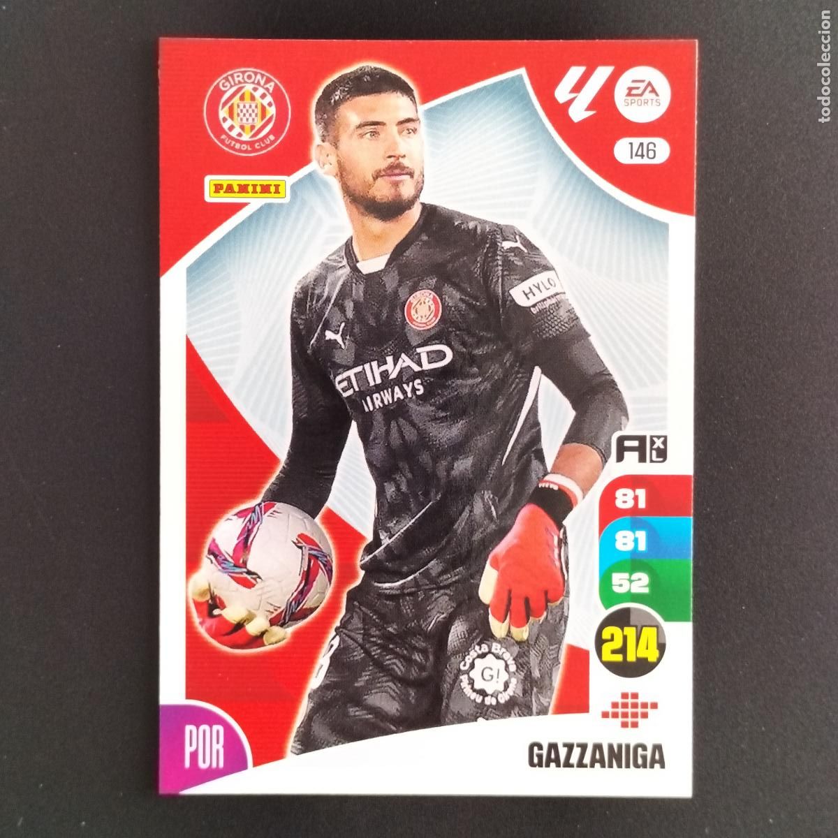 Cromos de F&uacute;tbol: 146 GAZZANIGA GIRONA CROMOS ADRENALYN XL LALIGA CARD 2024 2025 24 25 PANINI