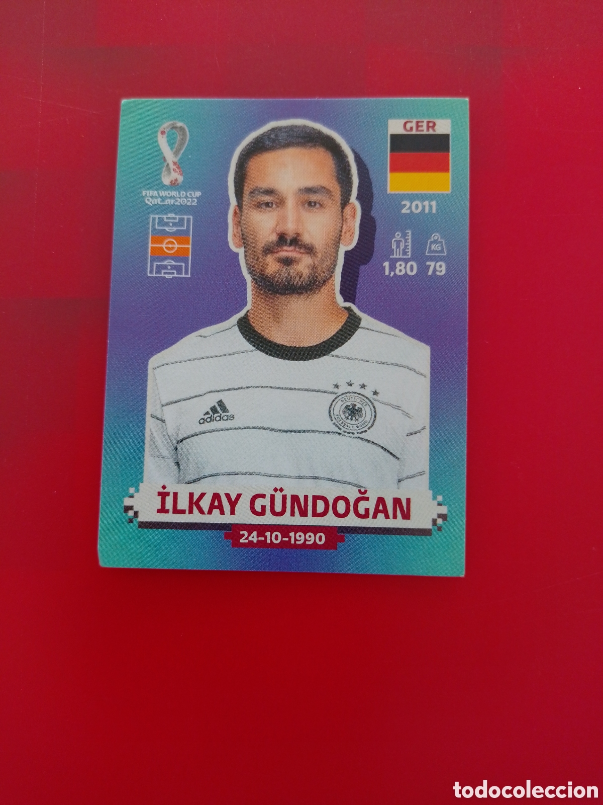 Cromos de F&uacute;tbol: CROMO NUMERO 12 ILKAY G&Uuml;NDOGAN ALEMANIA. MUNDIAL QATAR 2022. PANINI.