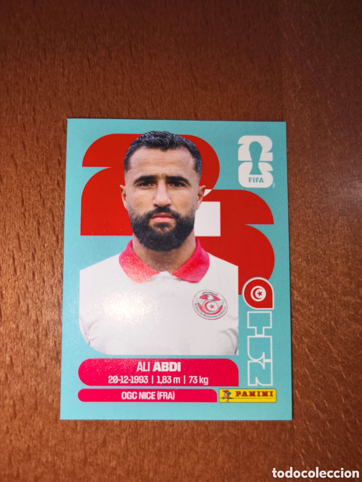 Cromos de F&uacute;tbol: TUN7 Ali Abdi Fifa World Cup 2026 T&uacute;nez