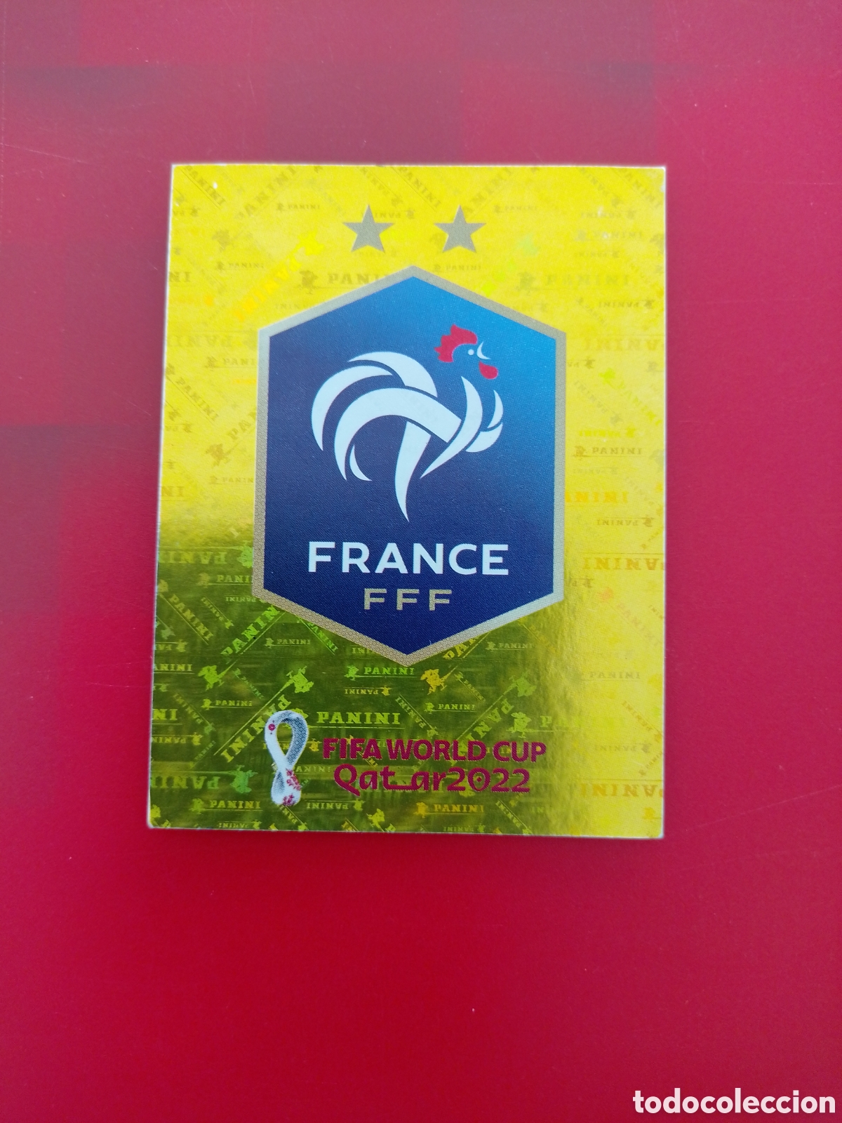 Football Stickers: CROMO NUMERO 2 ESCUDO FRANCIA. MUNDIAL QATAR 2022. PANINI.