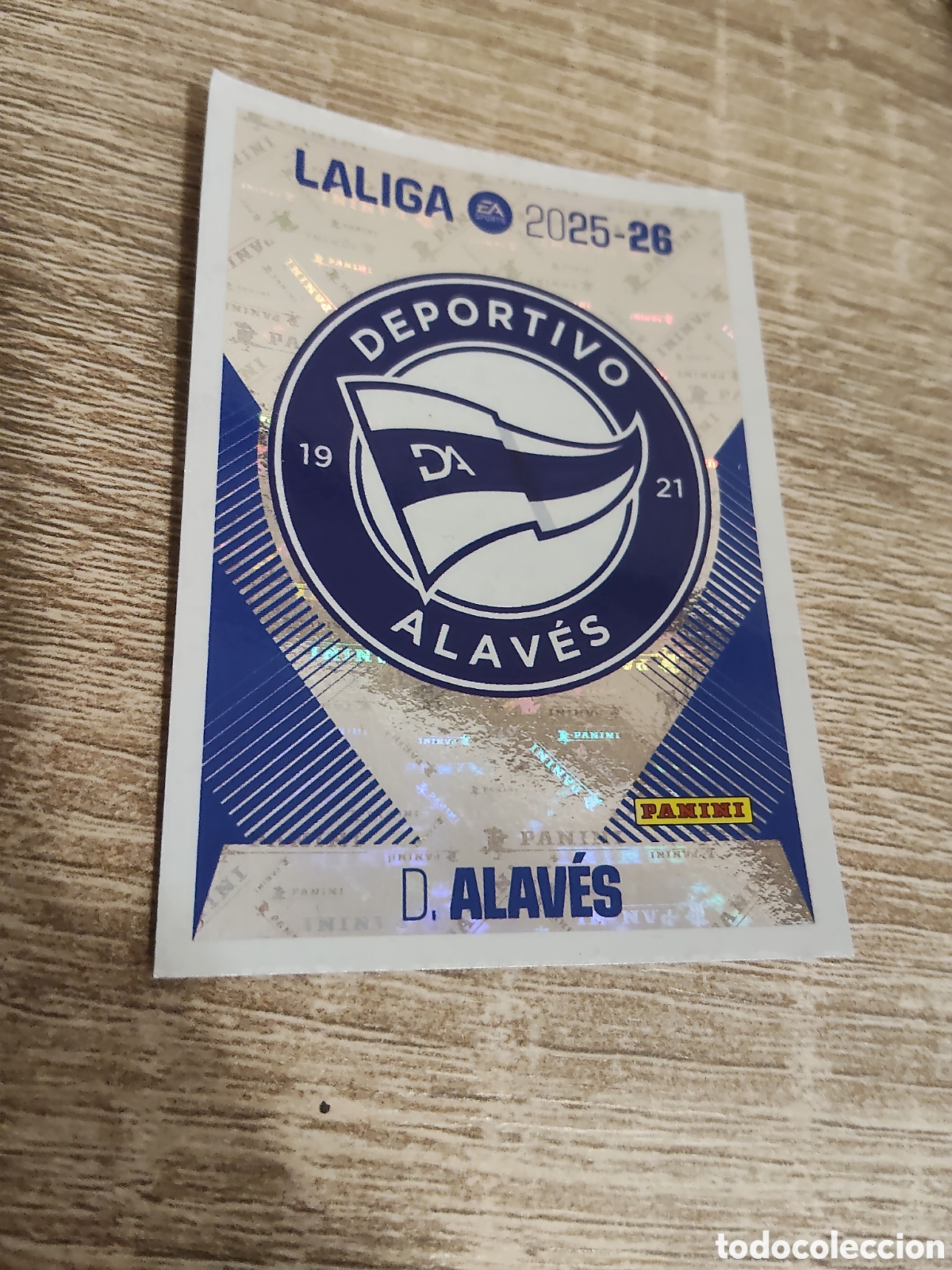 Football Stickers: Escudo Alav&eacute;s liga 2025 2026 25 26 ediciones este