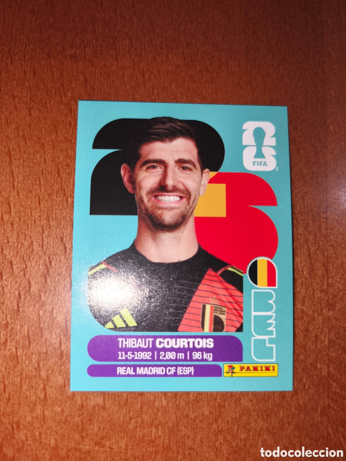 Football Stickers: BEL2 Thibaut Courtois Fifa World Cup 2026 B&eacute;lgica