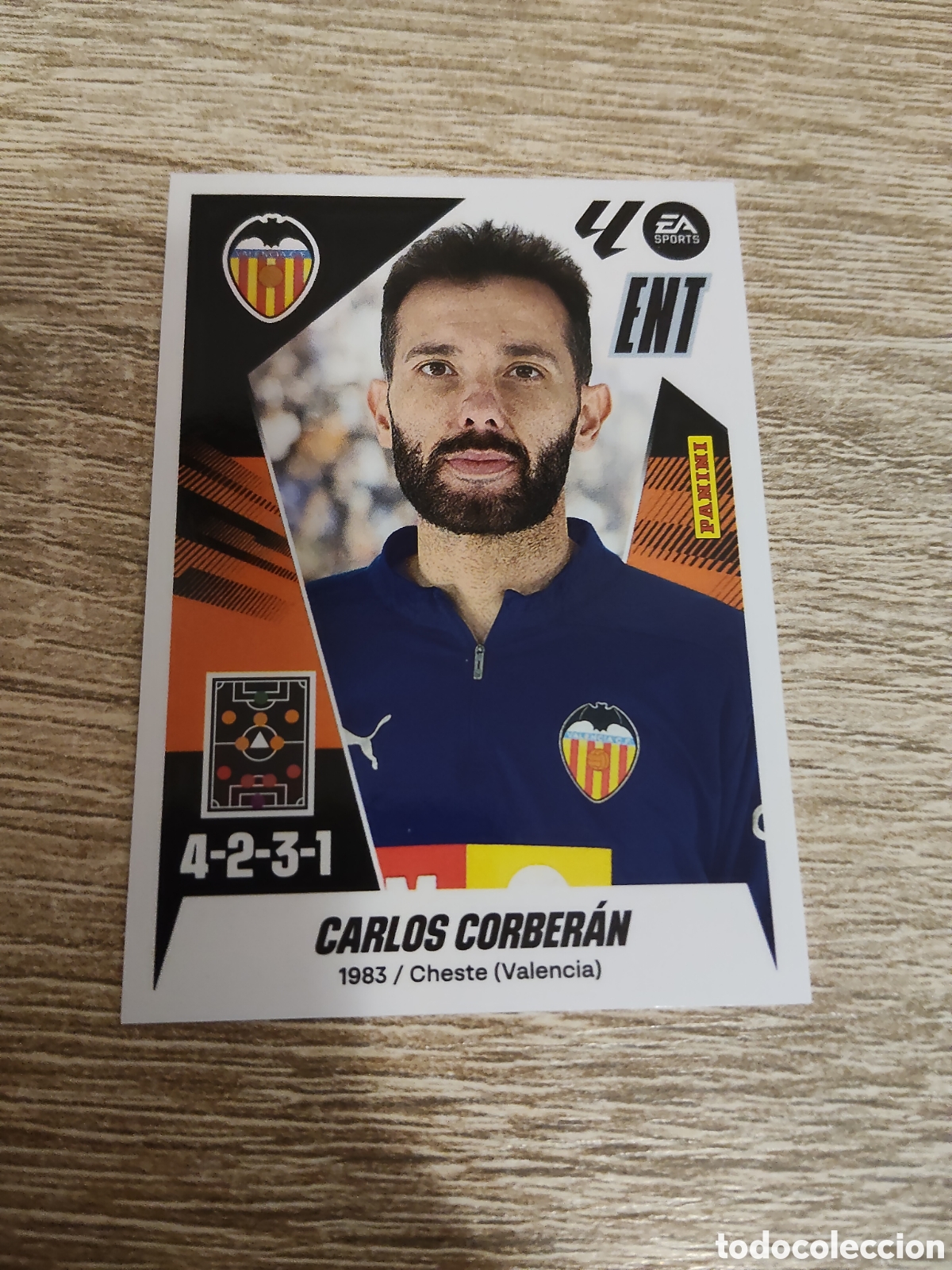 Football Stickers: Carlos Corber&aacute;n Valencia liga 2025 2026 25 26 ediciones este