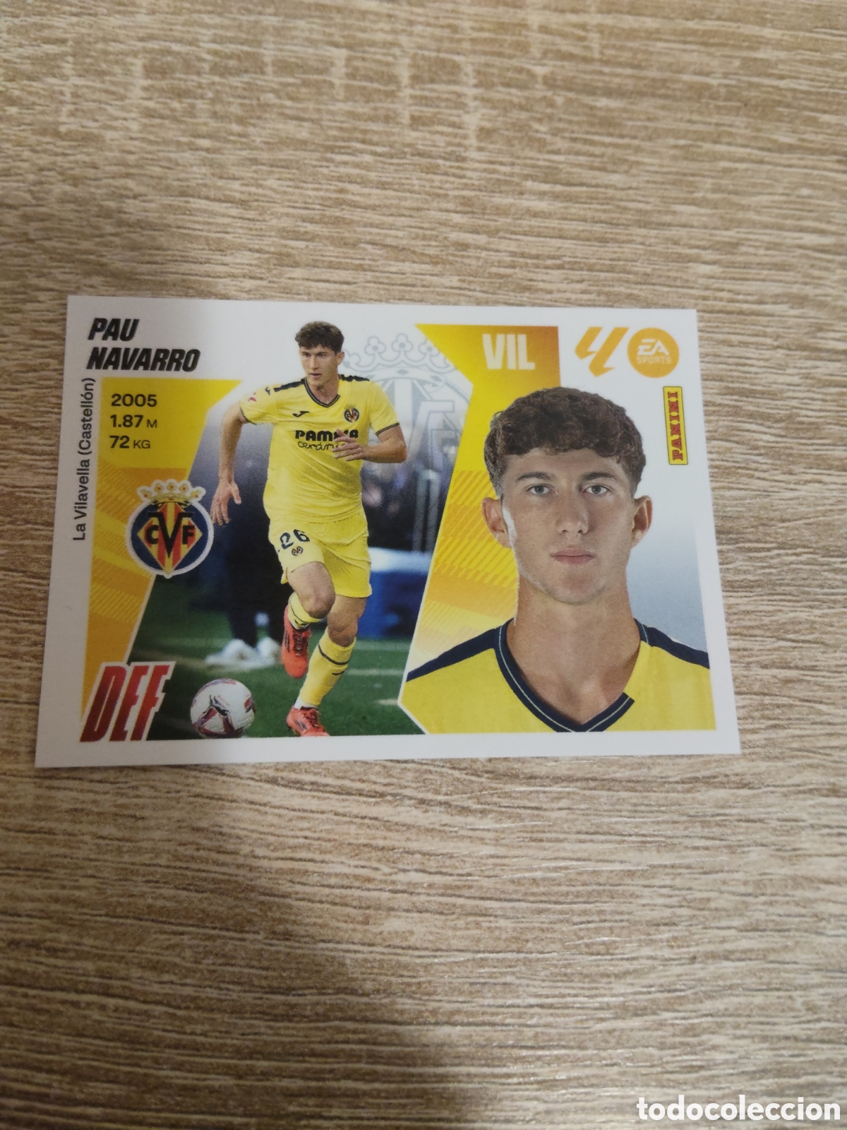 Football Stickers: Pau Navarro Villarreal liga 2025 2026 25 26 ediciones este
