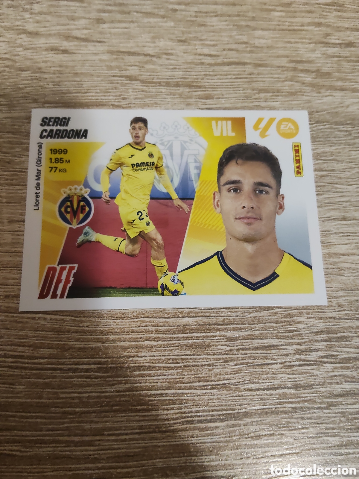 Football Stickers: Sergi Cardona Villarreal liga 2025 2026 25 26 ediciones este