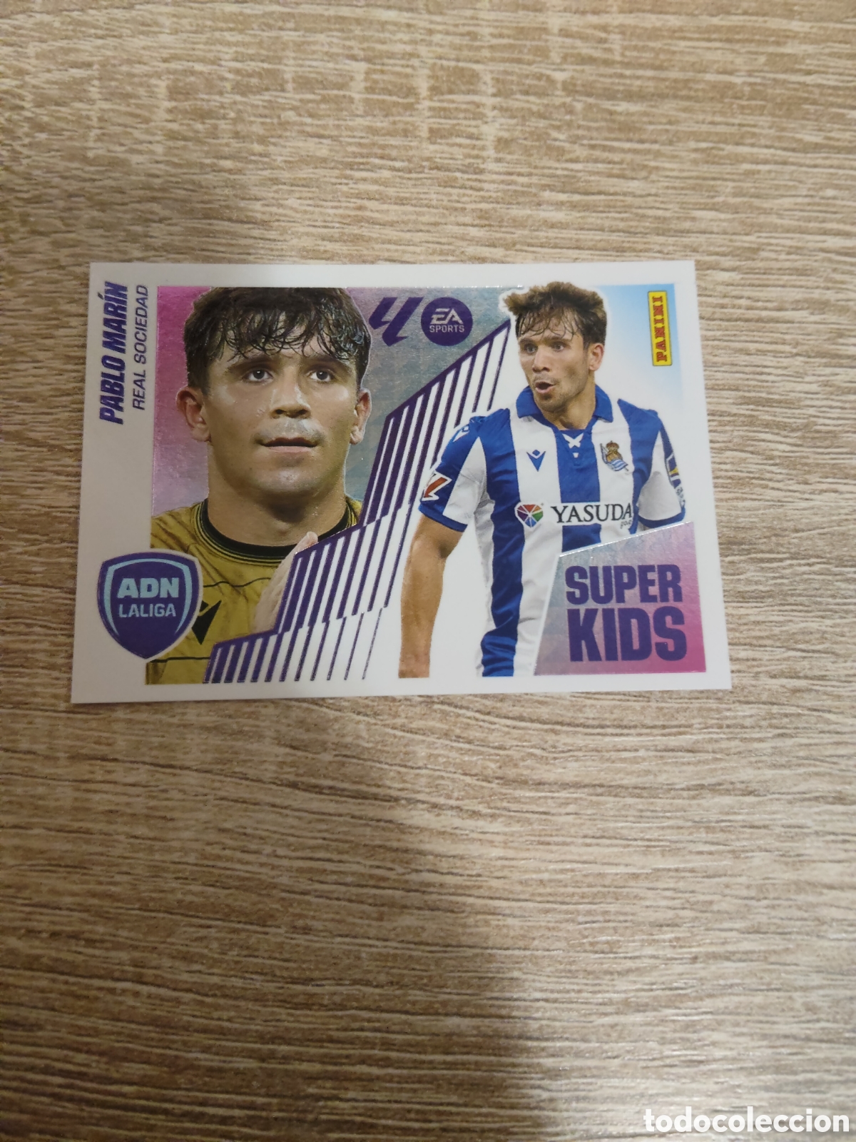 Fu&szlig;ball-Sticker: Pablo Mar&iacute;n Real Sociedad super kids liga 2025 2026 25 26 ediciones este