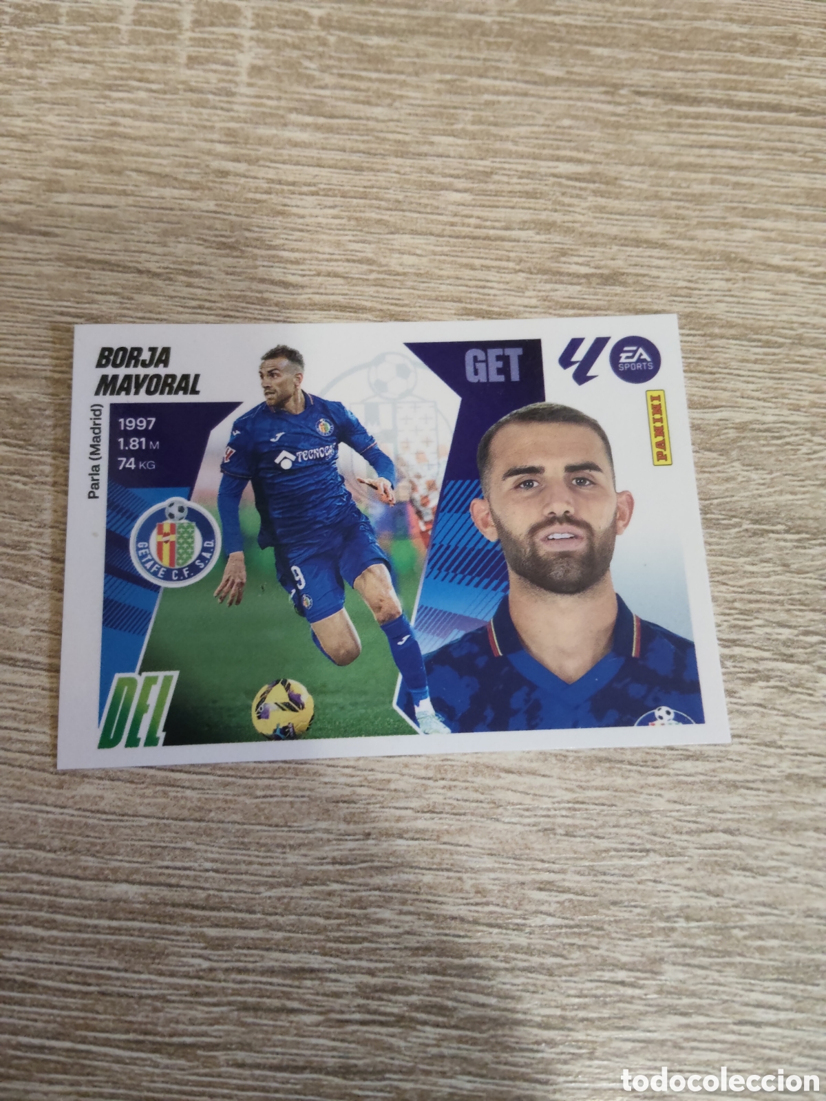 Fu&szlig;ball-Sticker: Borja Mayoral Getafe liga 2025 2026 25 26 ediciones este