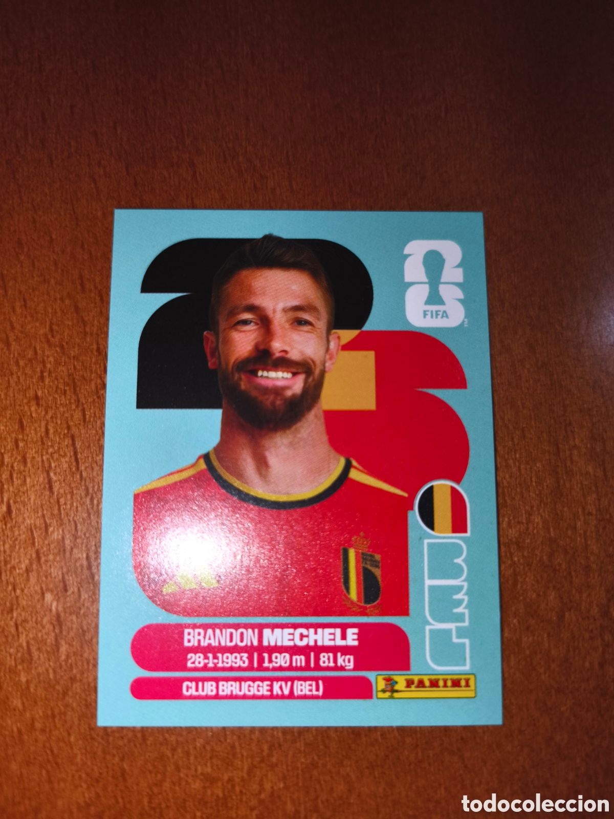 Football Stickers: BEL6 Brandon Mechele Fifa World Cup 2026 B&eacute;lgica