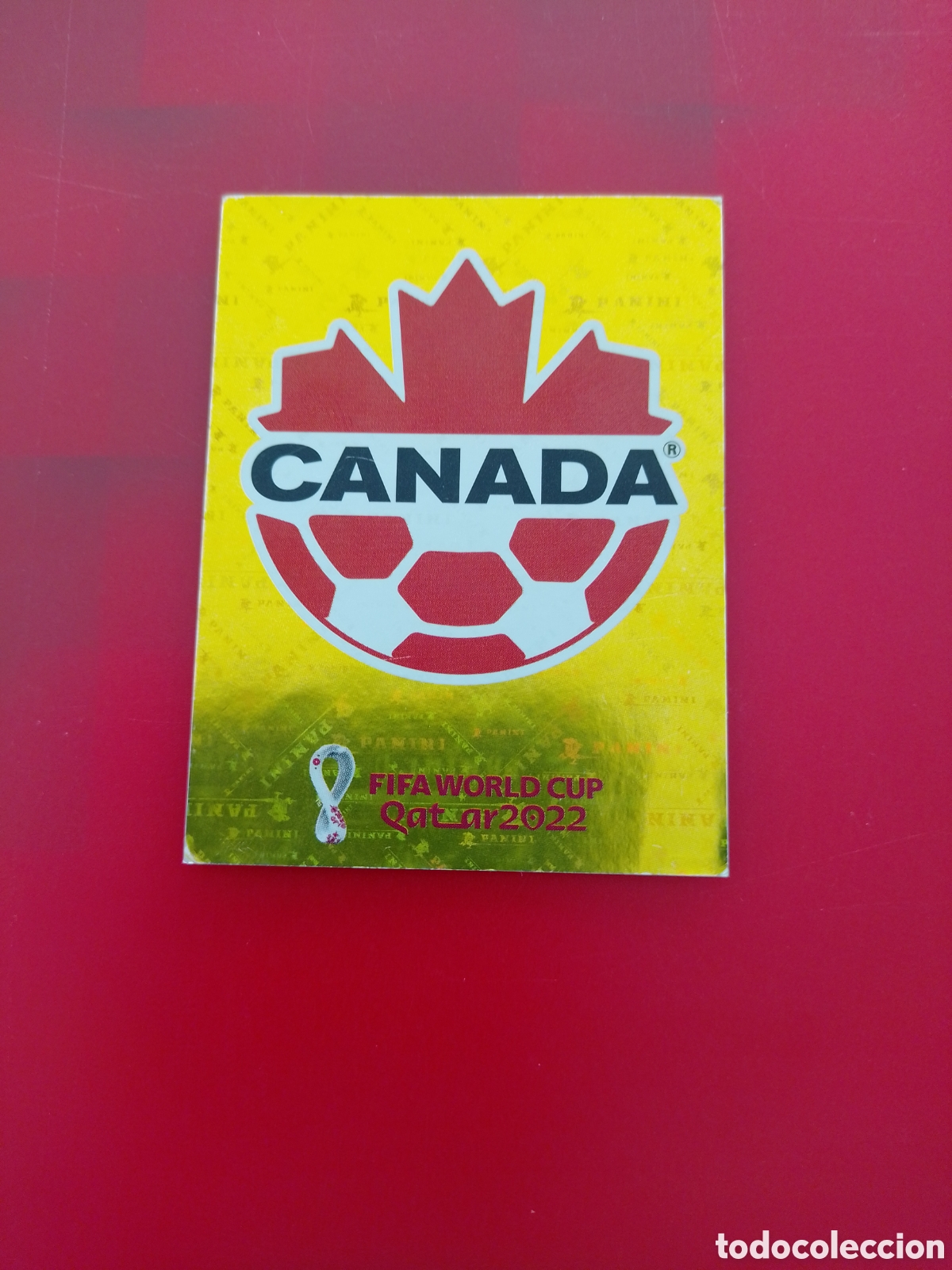 Football Stickers: CROMO NUMERO 2 ESCUDO CANADA. MUNDIAL QATAR 2022. PANINI.
