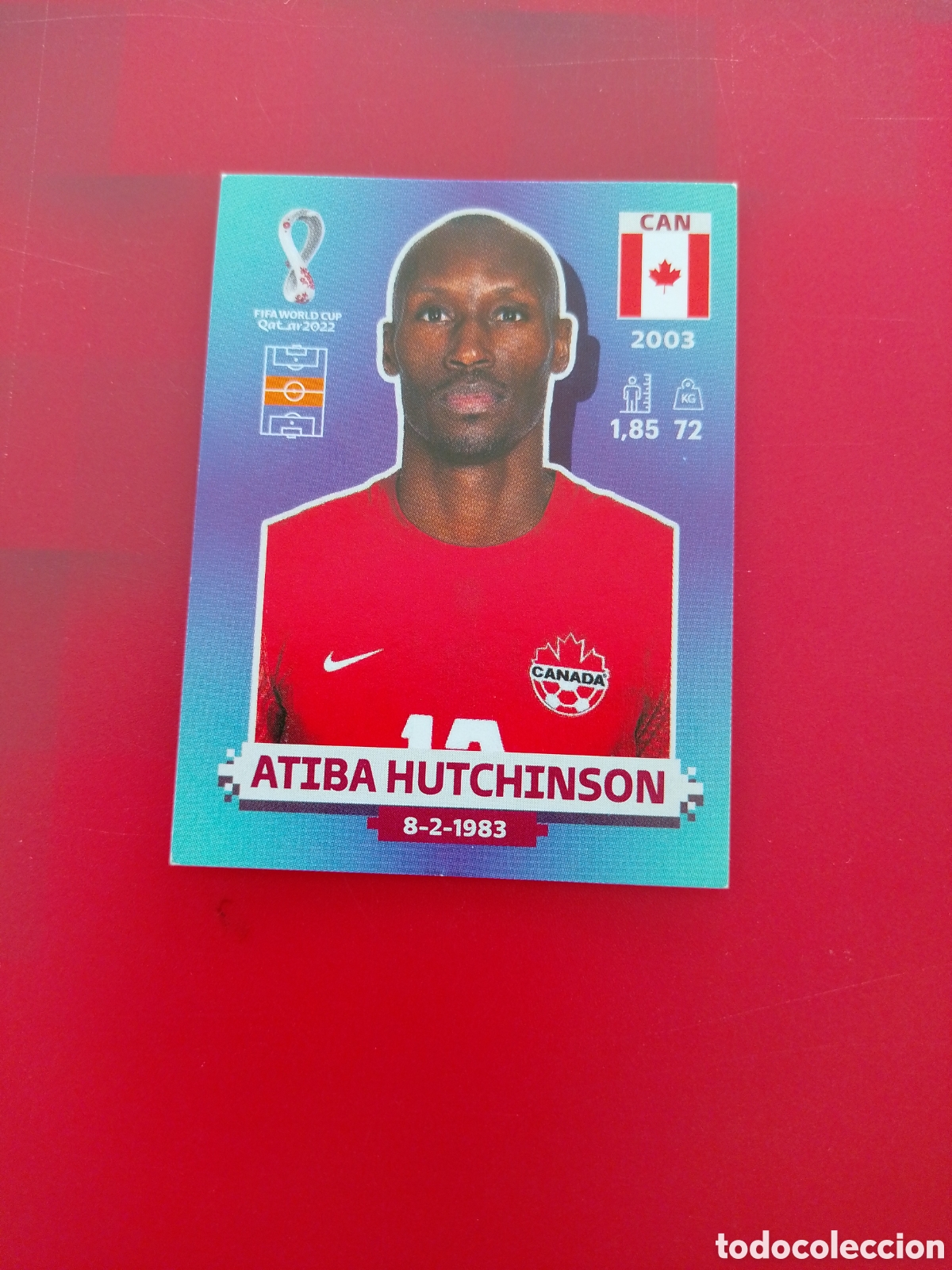 Cromos de F&uacute;tbol: CROMO NUMERO 14 ATIBA HUTCHINSON CANADA. MUNDIAL QATAR 2022. PANINI.