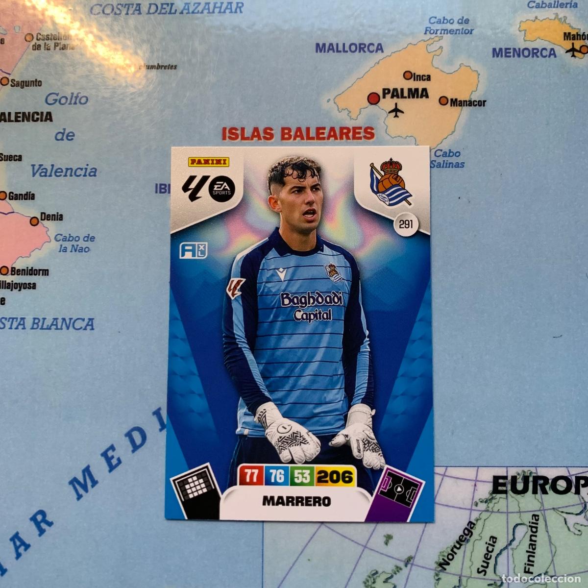 Cromos de F&uacute;tbol: Marrero n&uacute;mero 291 de la Real Sociedad cromo adrenalyn XL 25-26 2025-2026
