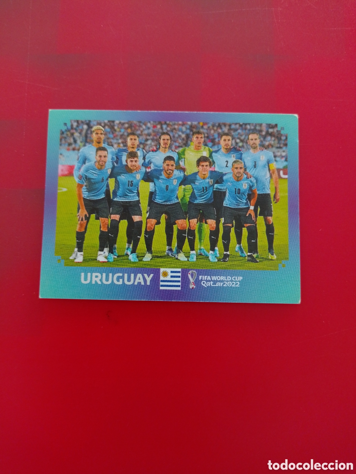 Cromos de F&uacute;tbol: CROMO NUMERO 1 EQUIPO URUGUAY. MUNDIAL QATAR 2022. PANINI.
