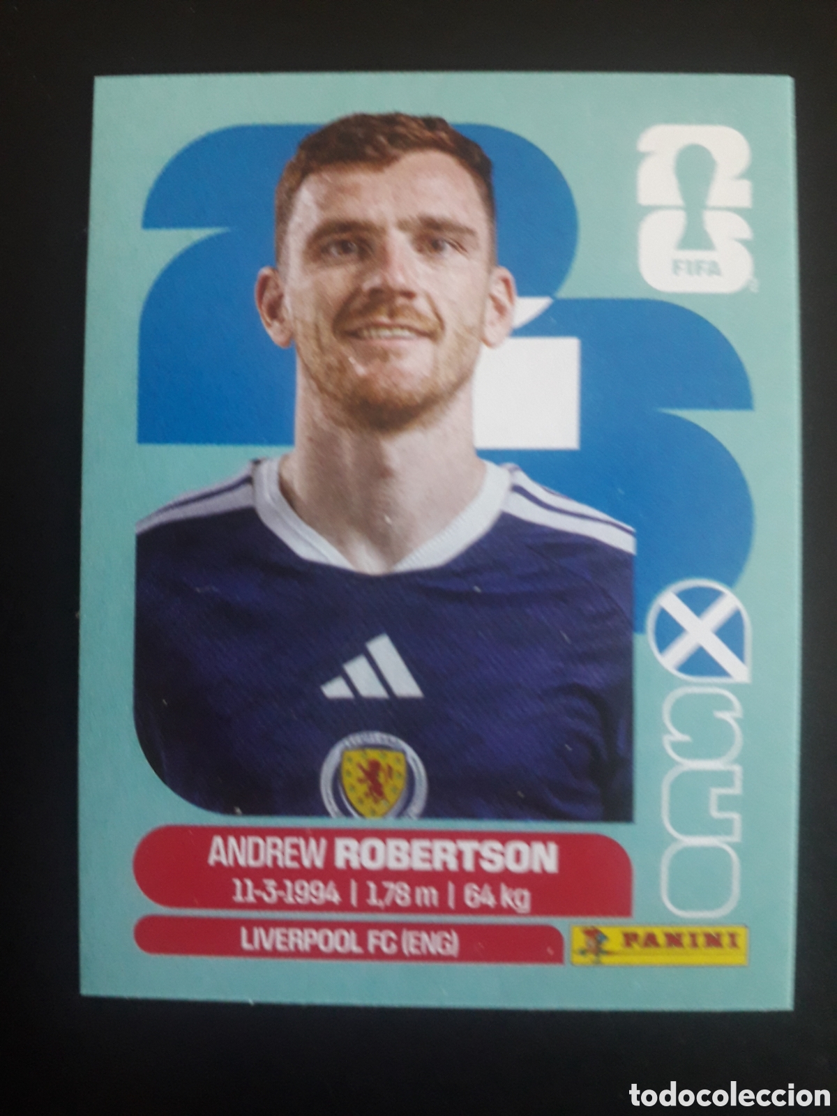 Fu&szlig;ball-Sticker: ROBERTSON ESCOCIA SCO 6 MUNDIAL F&Uacute;TBOL 2026 FIFA WORLD CUP PANINI SIN PEGAR PEDIDO M&Iacute;NIMO 3&euro;