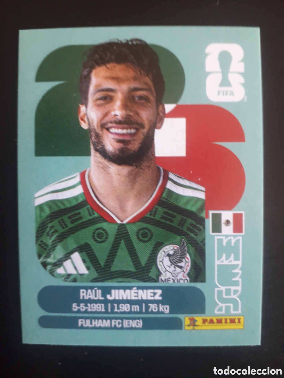 Cromos de F&uacute;tbol: JIM&Eacute;NEZ M&Eacute;XICO MEX 17 MUNDIAL F&Uacute;TBOL 2026 FIFA WORLD CUP PANINI SIN PEGAR PEDIDO M&Iacute;NIMO 3&euro;