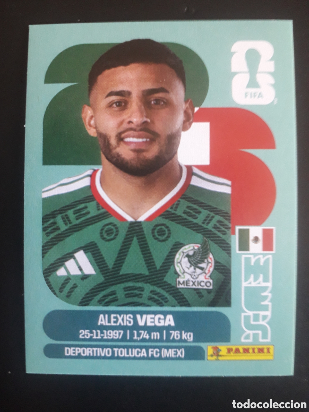 Cromos de F&uacute;tbol: VEGA M&Eacute;XICO MEX 18 MUNDIAL F&Uacute;TBOL 2026 FIFA WORLD CUP PANINI SIN PEGAR PEDIDO M&Iacute;NIMO 3&euro;