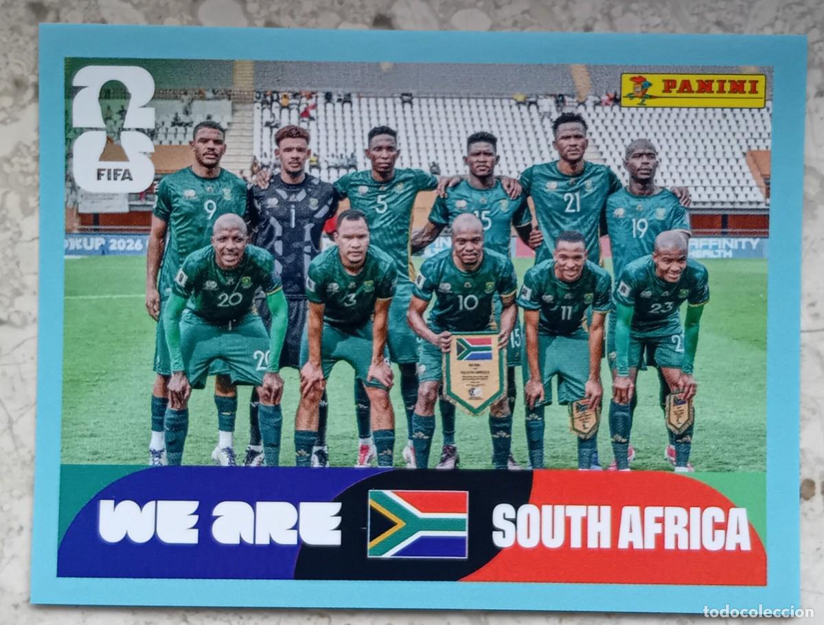 Cromos de F&uacute;tbol: Figurina Panini 2026 Cromo World Cup Usa Mundial 2026 squadra alineaci&oacute;n team South Africa n RSA 13