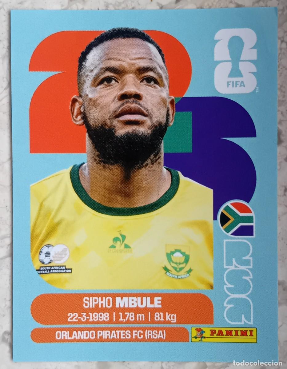 Cromos de F&uacute;tbol: Figurina Panini 2026 Cromo World Cup Usa Mundial 2026 Sipho Mbule South Africa n RSA 16