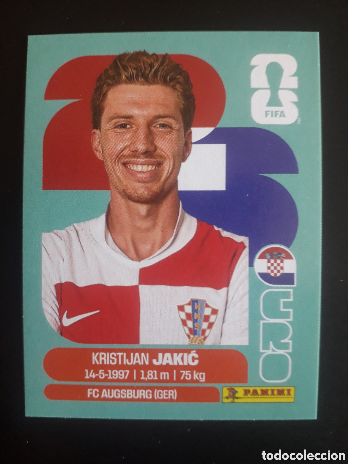 Cromos de F&uacute;tbol: JAKIĆ CROACIA CRO 8 MUNDIAL F&Uacute;TBOL 2026 FIFA WORLD CUP PANINI SIN PEGAR PEDIDO M&Iacute;NIMO 3&euro;