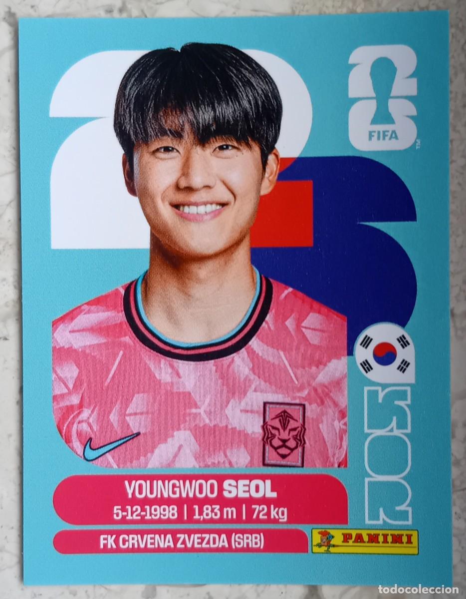 Figurine di Calcio: Figurina Panini 2026 Cromo World Cup Usa Mundial 2026 Youngwoo Seol Korea Republic n KOR 6