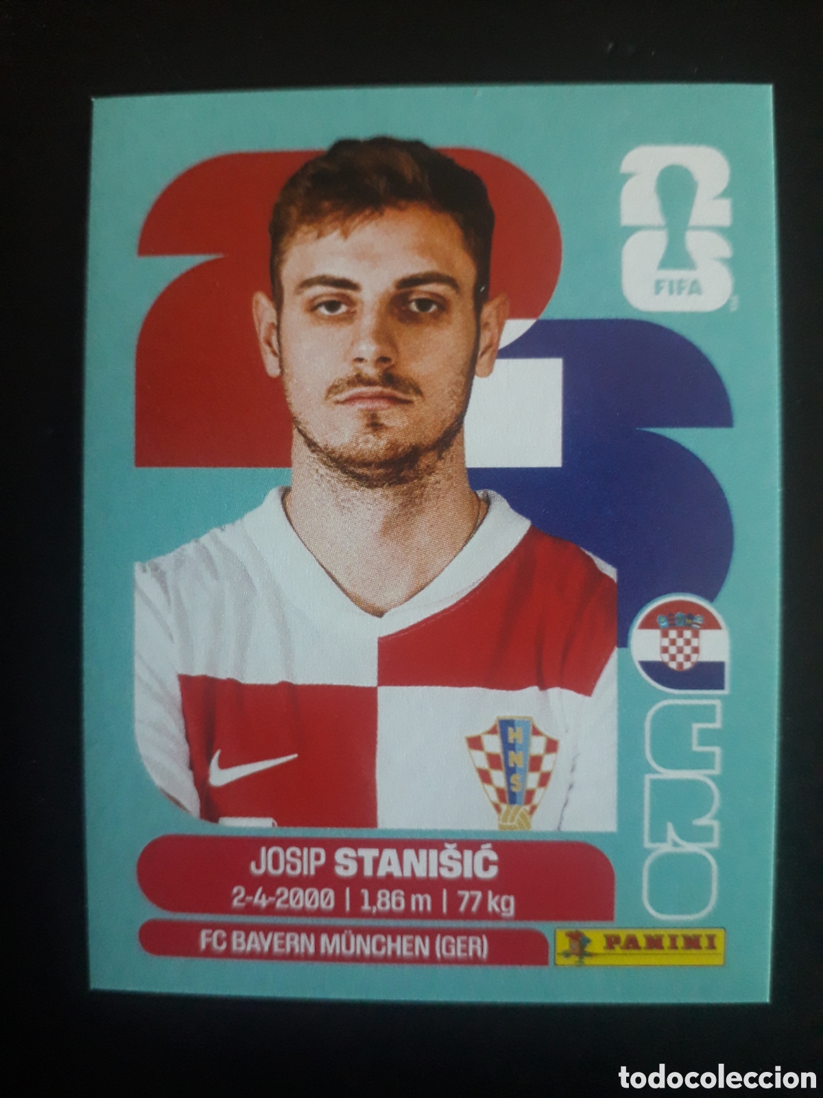 Figurine di Calcio: STANI&Scaron;IĆ CROACIA CRO 5 MUNDIAL F&Uacute;TBOL 2026 FIFA WORLD CUP PANINI SIN PEGAR PEDIDO M&Iacute;NIMO 3&euro;