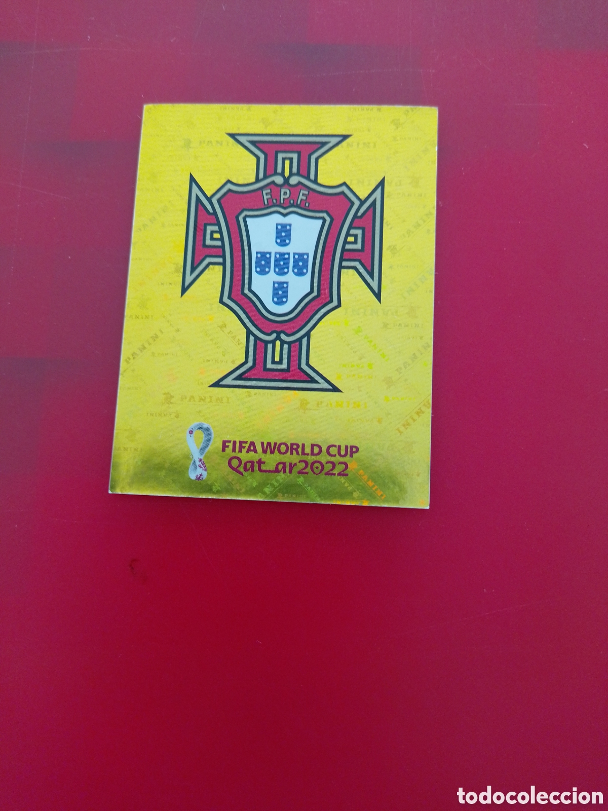 Figurine di Calcio: CROMO NUMERO 2 ESCUDO PORTUGAL. MUNDIAL QATAR 2022. PANINI.