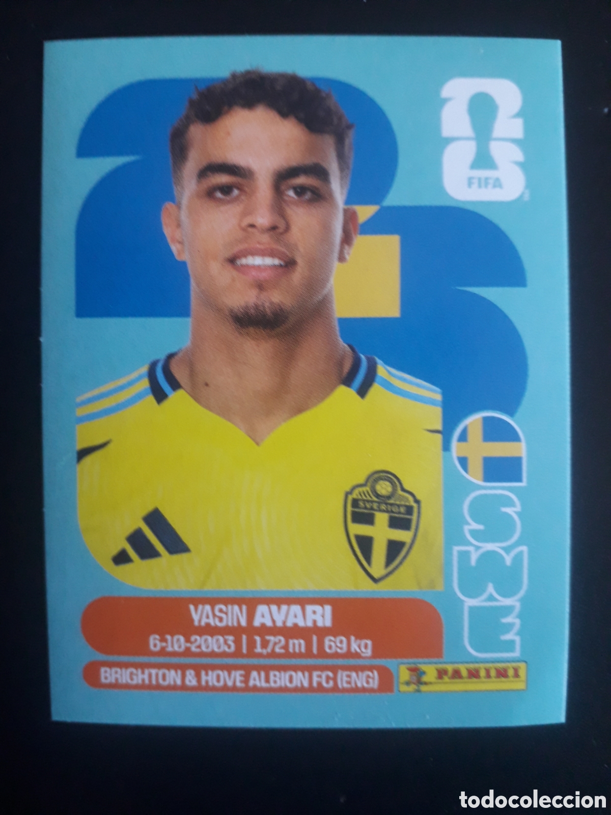 Cromos de F&uacute;tbol: AVARI SUECIA SWE 11 MUNDIAL F&Uacute;TBOL 2026 FIFA WORLD CUP PANINI SIN PEGAR PEDIDO M&Iacute;NIMO 3&euro;.