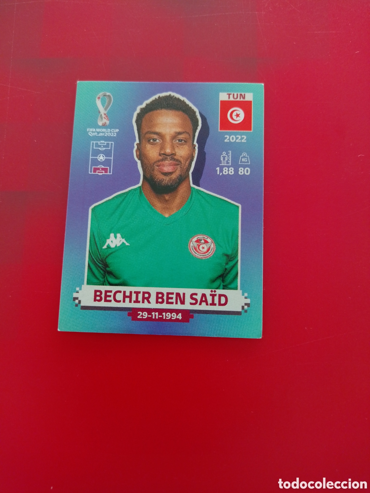 Cromos de F&uacute;tbol: CROMO NUMERO 3 BECHIR BEN SA&Iuml;D TUNEZ. MUNDIAL QATAR 2022. PANINI.
