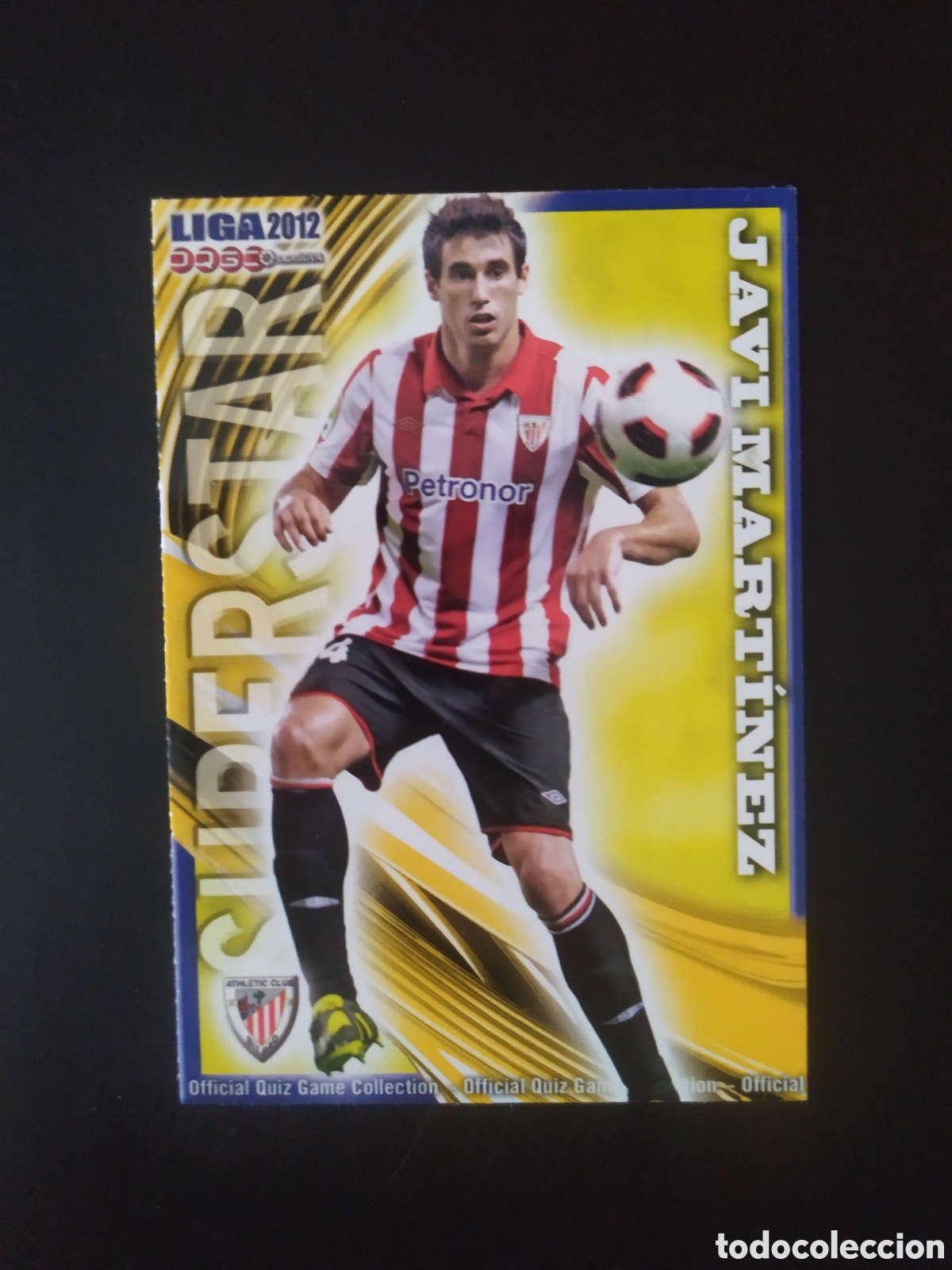 Cromos de F&uacute;tbol: Mundicromo fichas Liga 2011 2012 11 12 Javi Mart&iacute;nez superstar n&deg; 160 Athletic Bilbao
