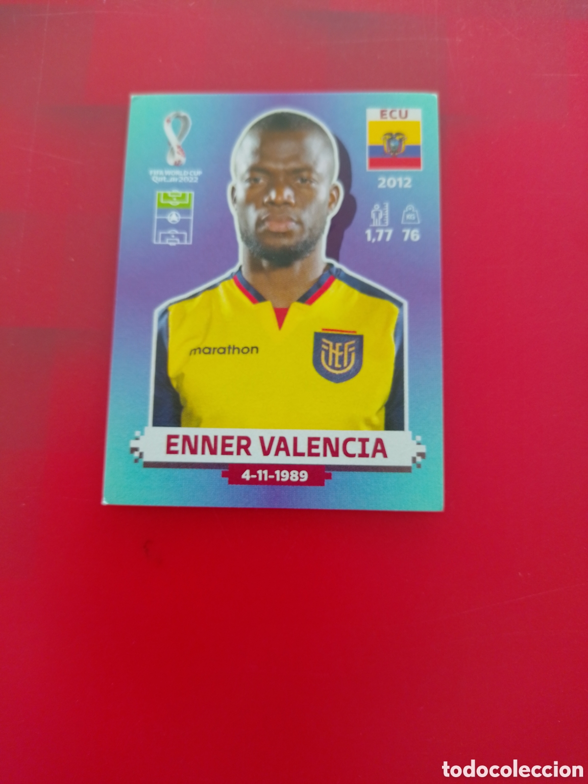 Football Stickers: CROMO NUMERO 20 ENNER VALENCIA ECUADOR. MUNDIAL QATAR 2022. PANINI.