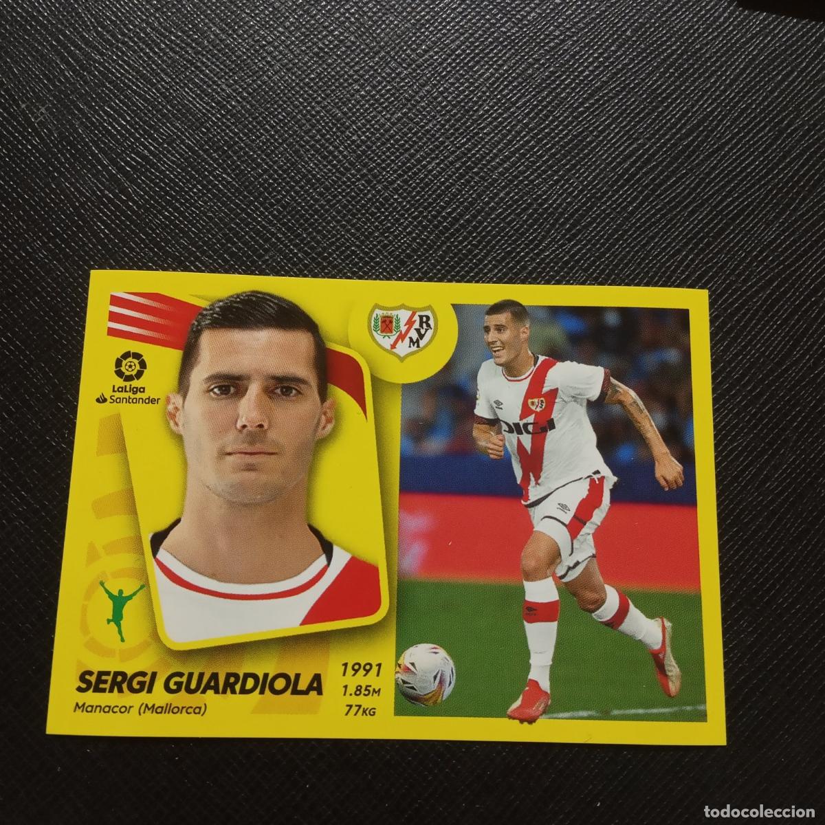 Football Stickers: SERGI GUARDIOLA RAYO VALLECANO ESTE 2021 2022 CROMO FUTBOL 21 22 - SIN PEGAR - A191 PG82 COLOCA
