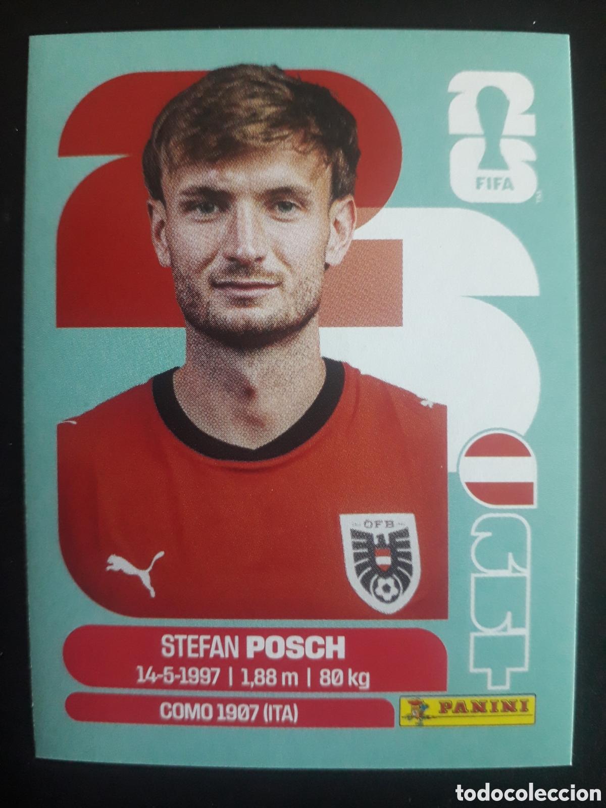 Football Stickers: POSCH AUSTRIA AUT 7 MUNDIAL F&Uacute;TBOL 2026 FIFA WORLD CUP PANINI SIN PEGAR PEDIDO M&Iacute;NIMO 3&euro;