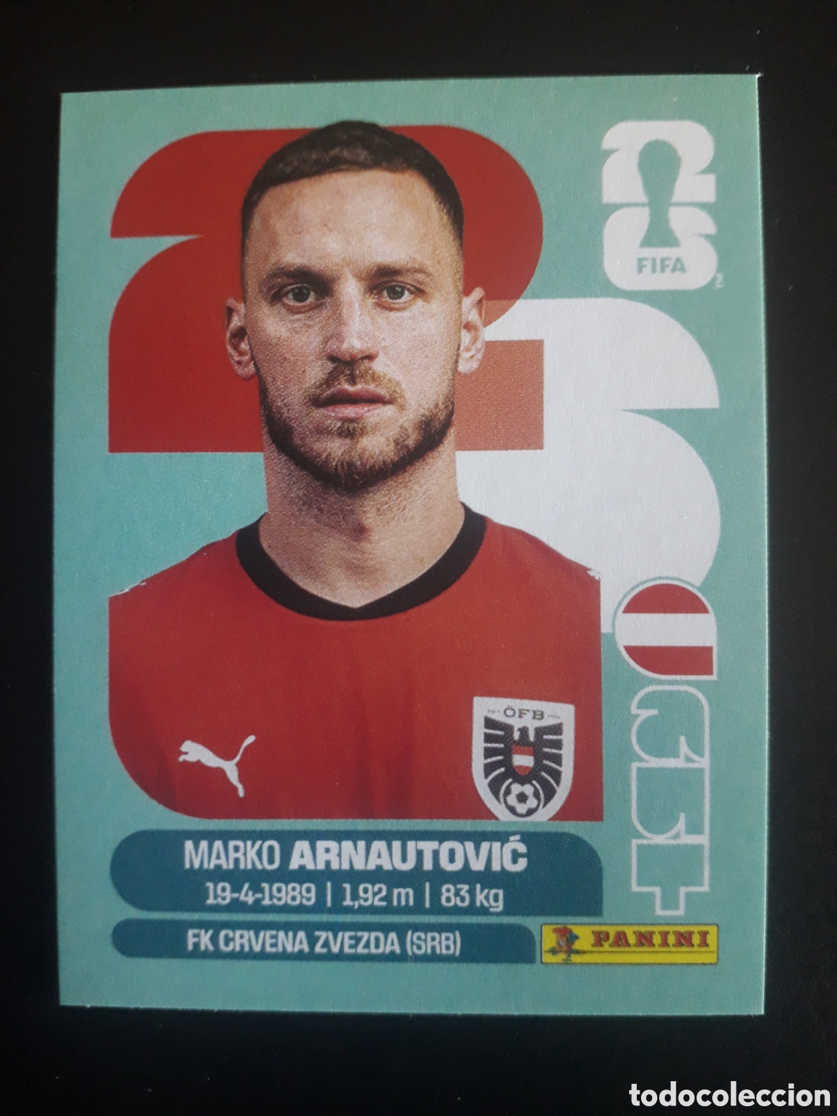 Cartes &agrave; collectionner de Football: ARNAUTOVIĆ AUSTRIA AUT 20 MUNDIAL F&Uacute;TBOL 2026 FIFA WORLD CUP PANINI SIN PEGAR PEDIDO M&Iacute;NIMO 3&euro;
