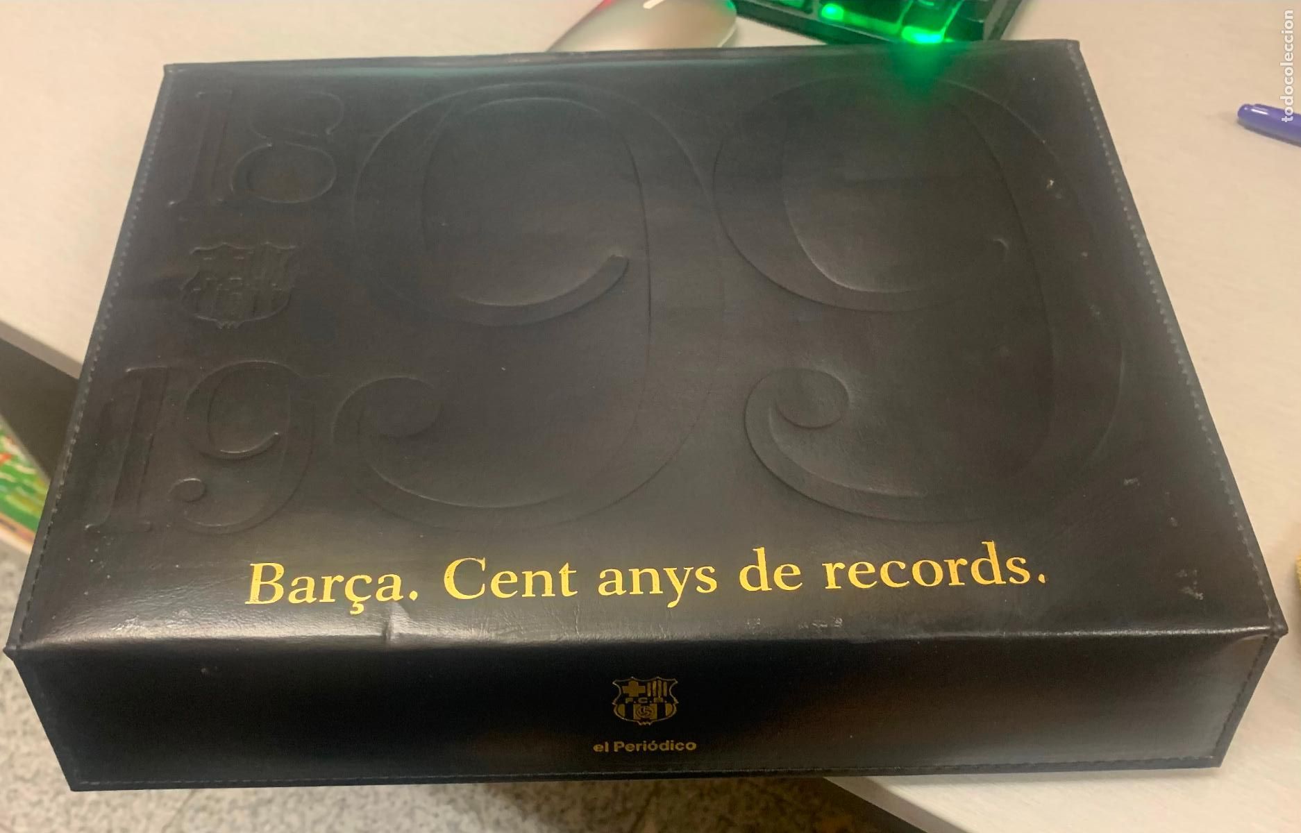 Cartes &agrave; collectionner de Football: L'ALBUM DEL BAR&Ccedil;A. 1899-1999. LOTE 3 ALBUMES COMPLETOS + ESTUCHE CENT ANYS DE RECORDS