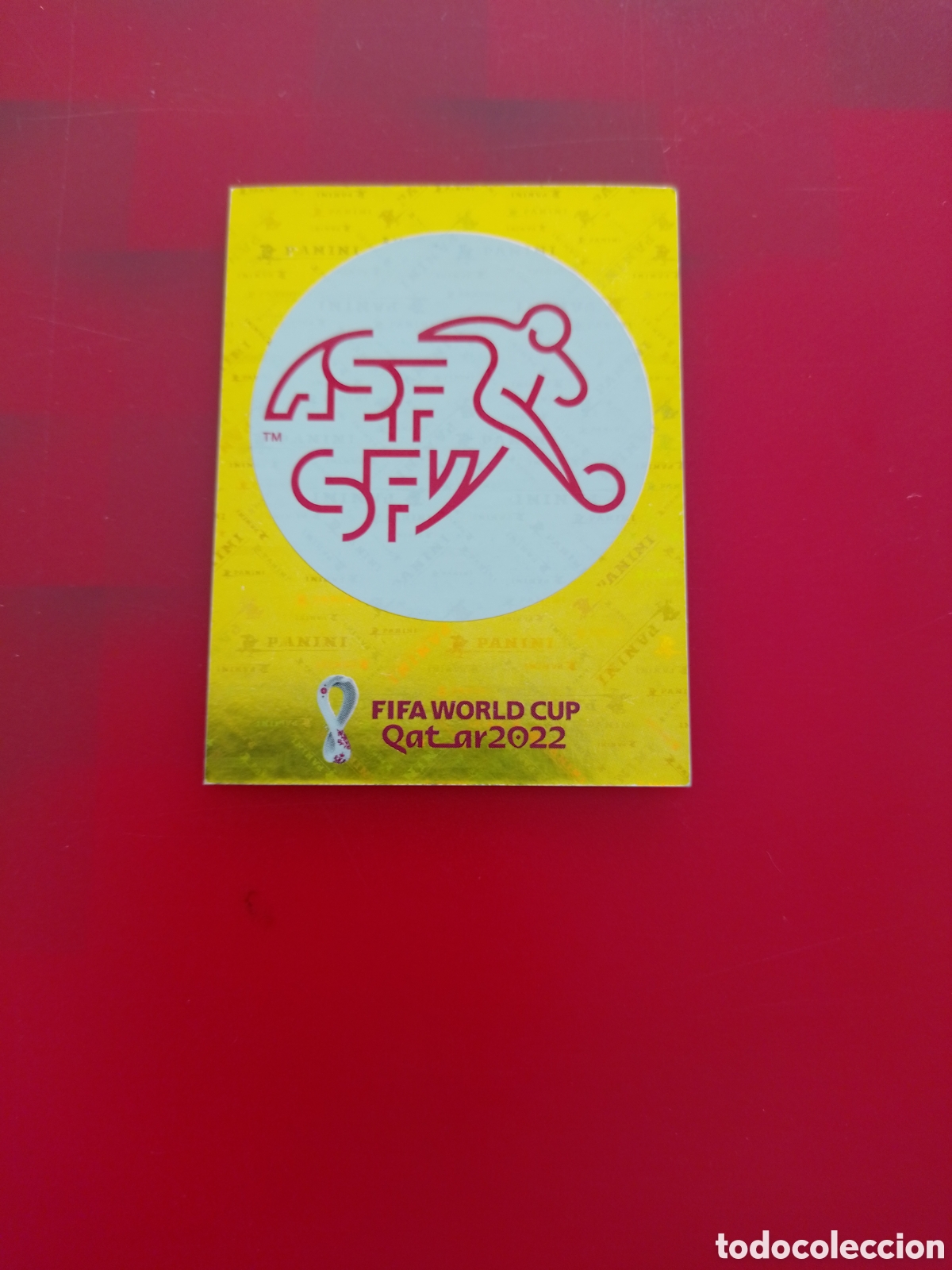 Cromos de F&uacute;tbol: CROMO NUMERO 2 ESCUDO SUIZA. MUNDIAL QATAR 2022. PANINI.